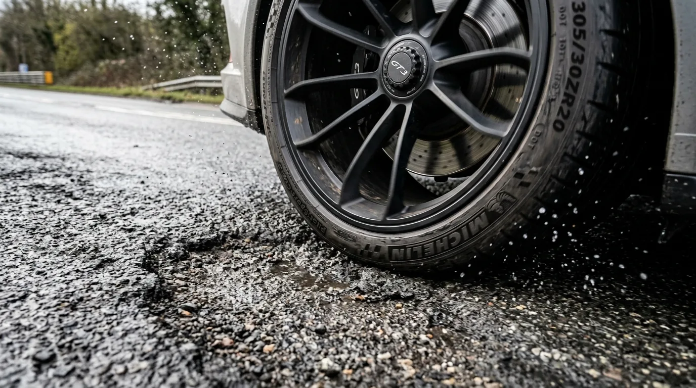 Przekroj sciany bocznej opony i wplyw wysokosci profilu na tlumienie wybojow